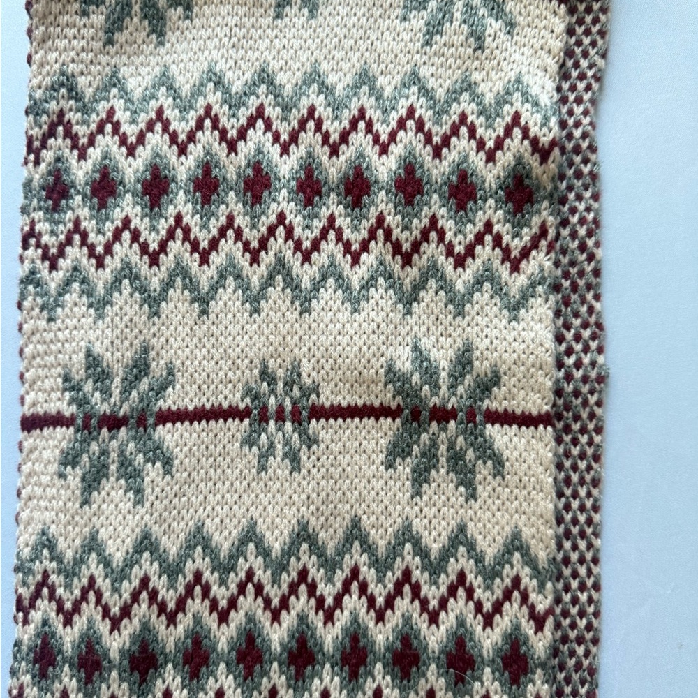 Fair Isle Knit  scarf